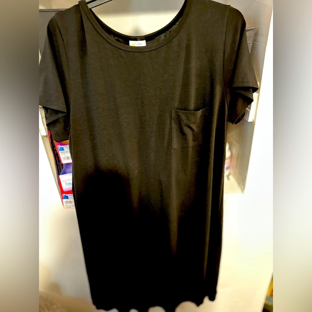 Black long dress new no tags 3XL LuluRoe